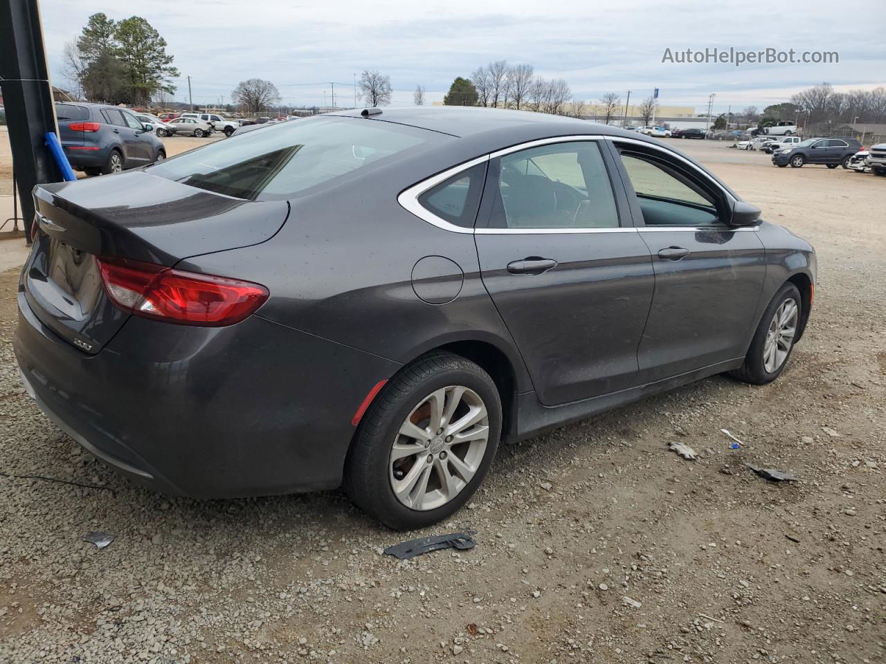 2015 Chrysler 200 Limited Gray vin: 1C3CCCAB3FN603255