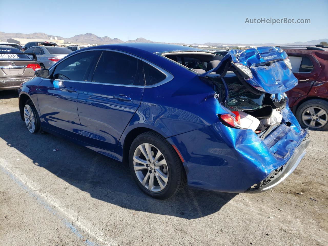 2015 Chrysler 200 Limited Blue vin: 1C3CCCAB3FN609721