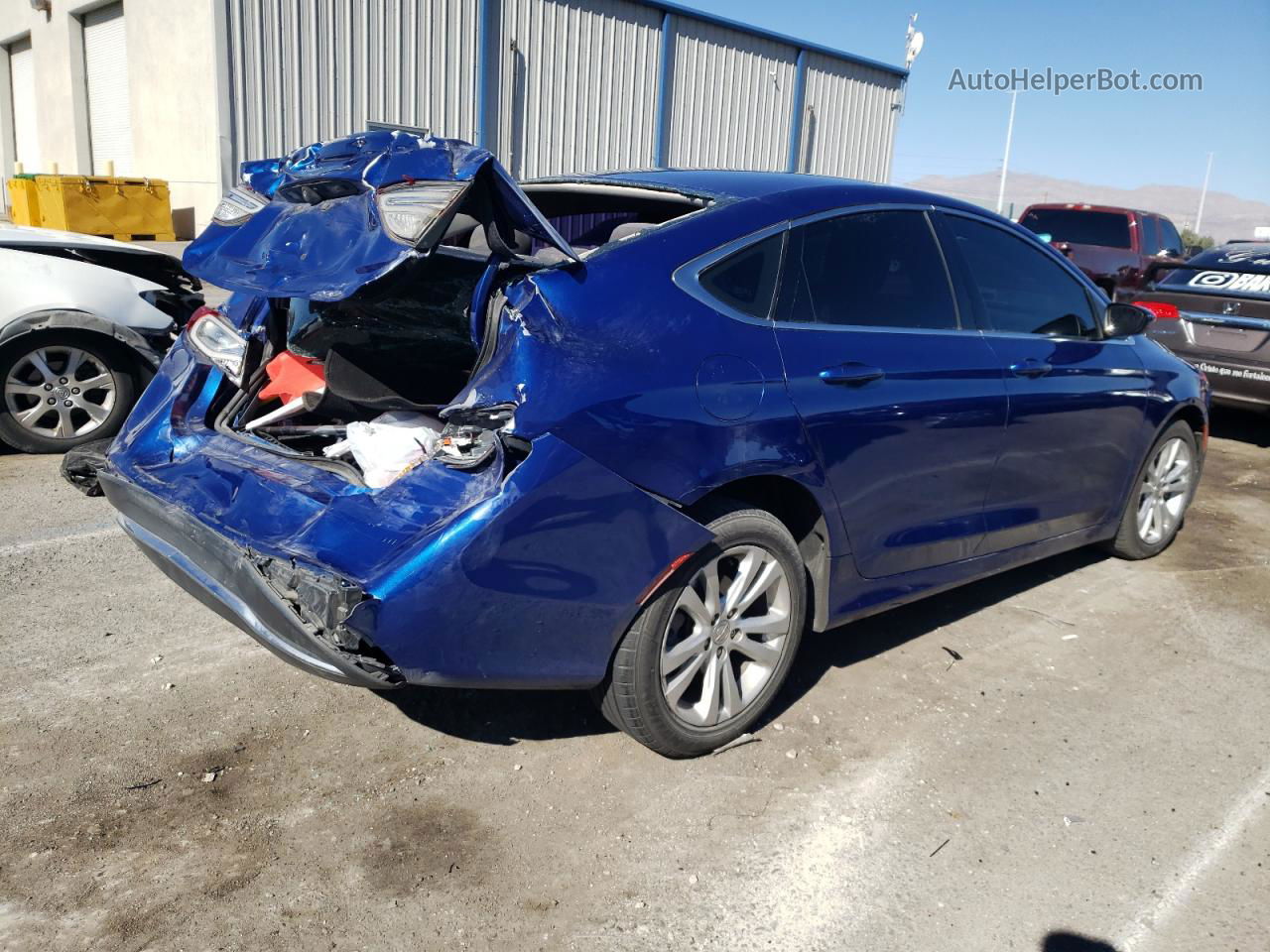 2015 Chrysler 200 Limited Blue vin: 1C3CCCAB3FN609721