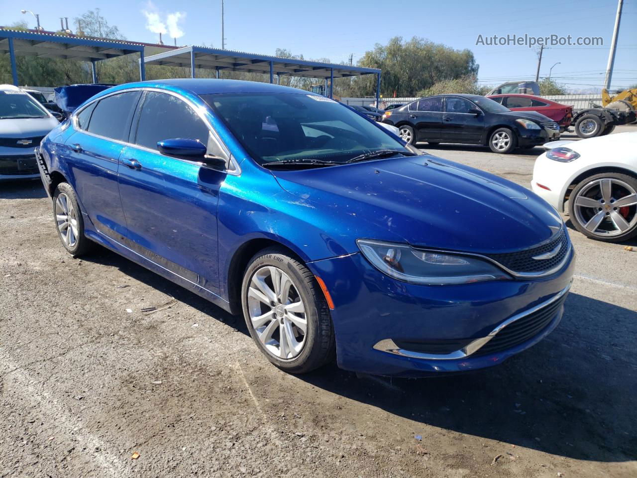 2015 Chrysler 200 Limited Blue vin: 1C3CCCAB3FN609721