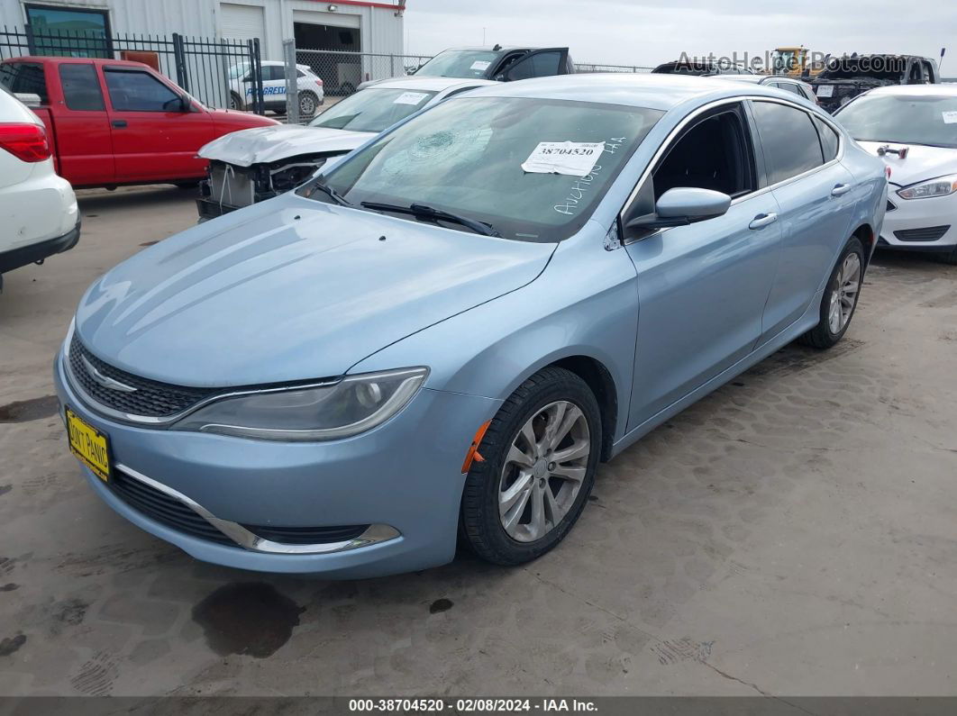 2015 Chrysler 200 Limited Light Blue vin: 1C3CCCAB3FN612540