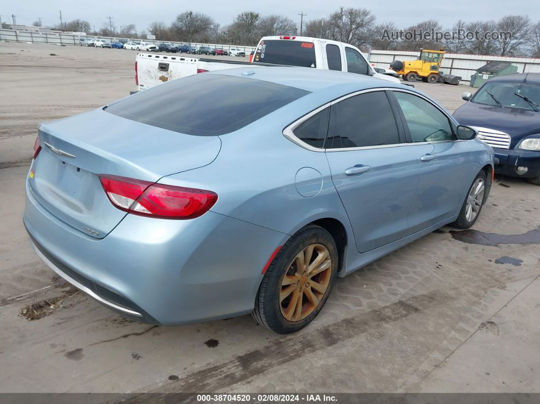 2015 Chrysler 200 Limited Light Blue vin: 1C3CCCAB3FN612540