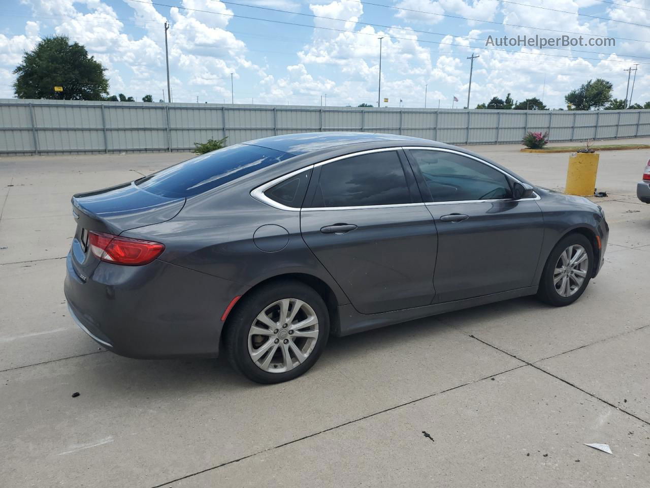 2015 Chrysler 200 Limited Gray vin: 1C3CCCAB3FN622856