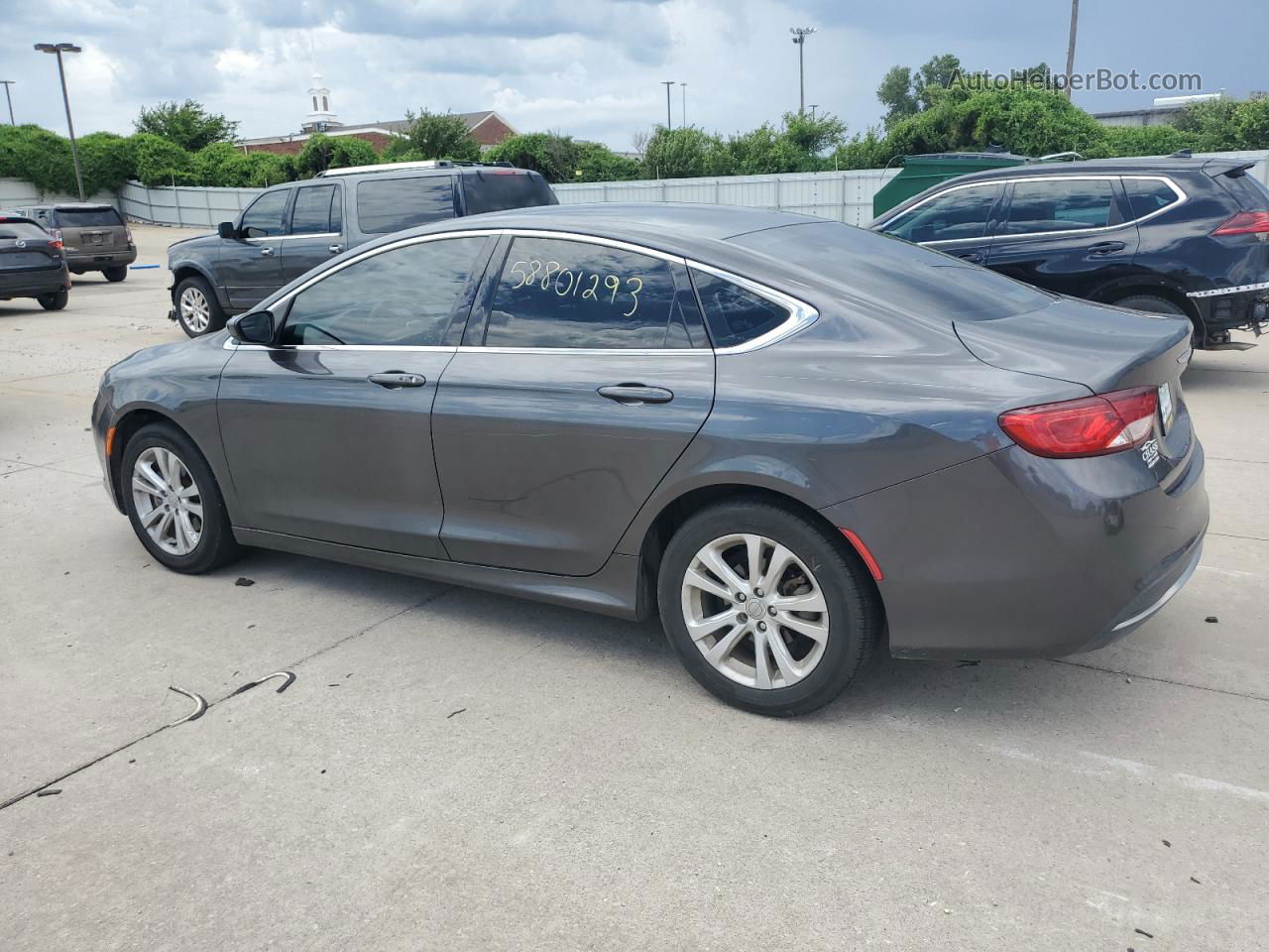 2015 Chrysler 200 Limited Серый vin: 1C3CCCAB3FN622856