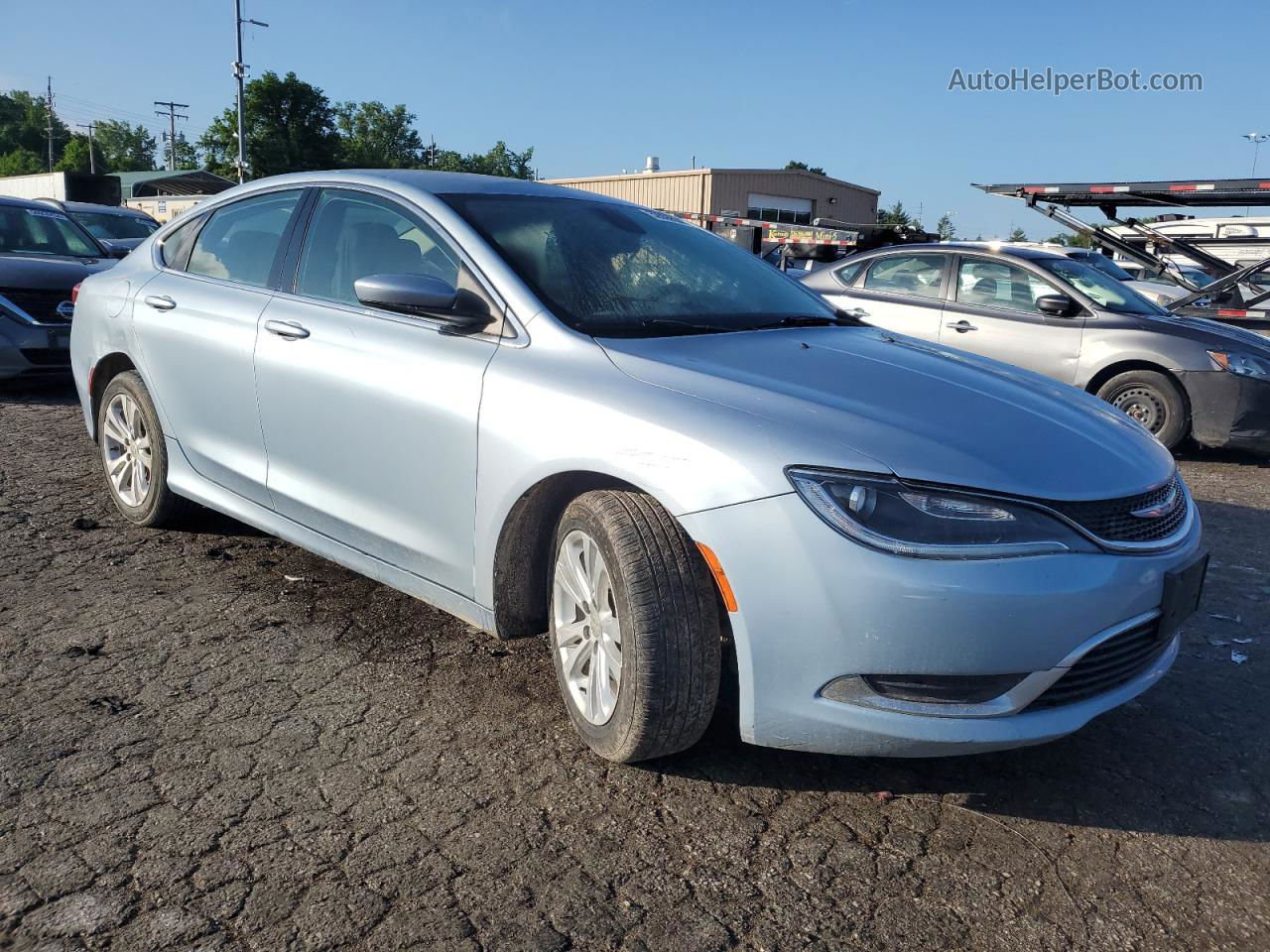 2015 Chrysler 200 Limited Серебряный vin: 1C3CCCAB3FN631797