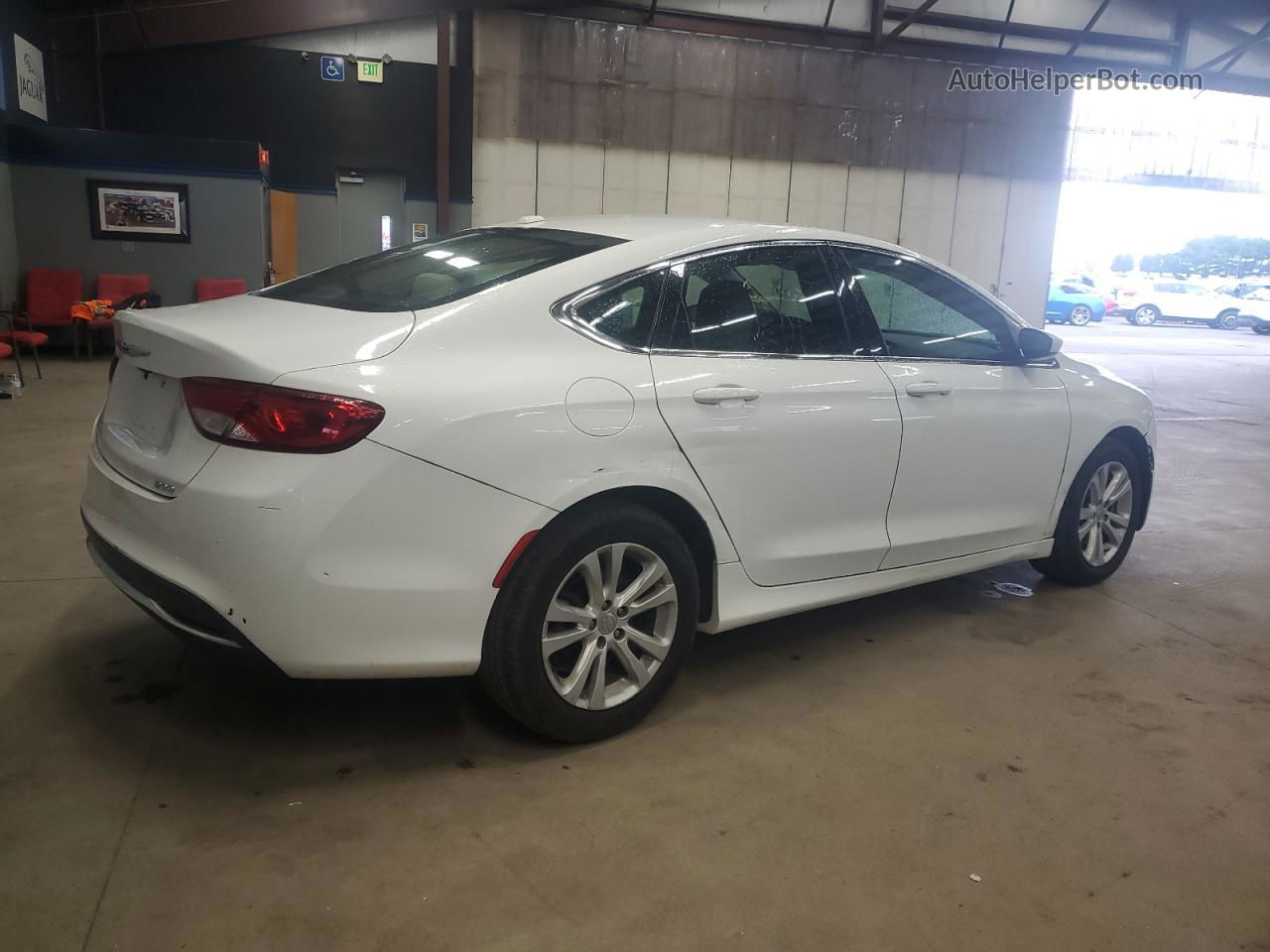 2015 Chrysler 200 Limited White vin: 1C3CCCAB3FN644971