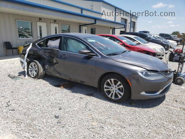 2015 Chrysler 200 Limited Charcoal vin: 1C3CCCAB3FN653251