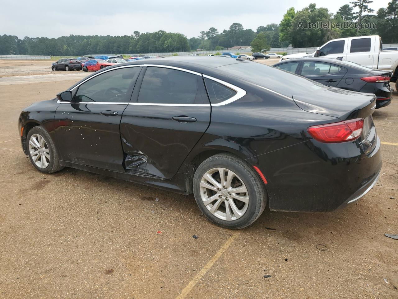 2015 Chrysler 200 Limited Black vin: 1C3CCCAB3FN657641