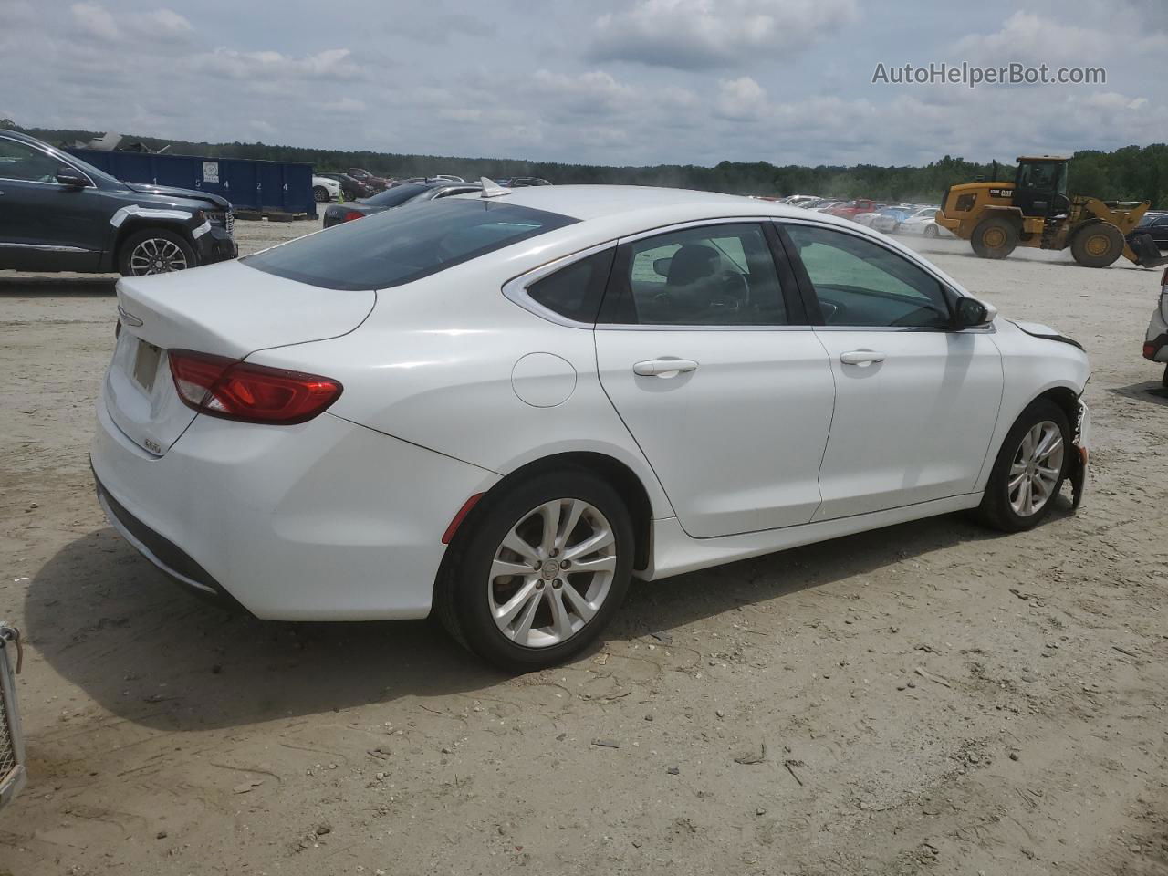 2015 Chrysler 200 Limited White vin: 1C3CCCAB3FN662340