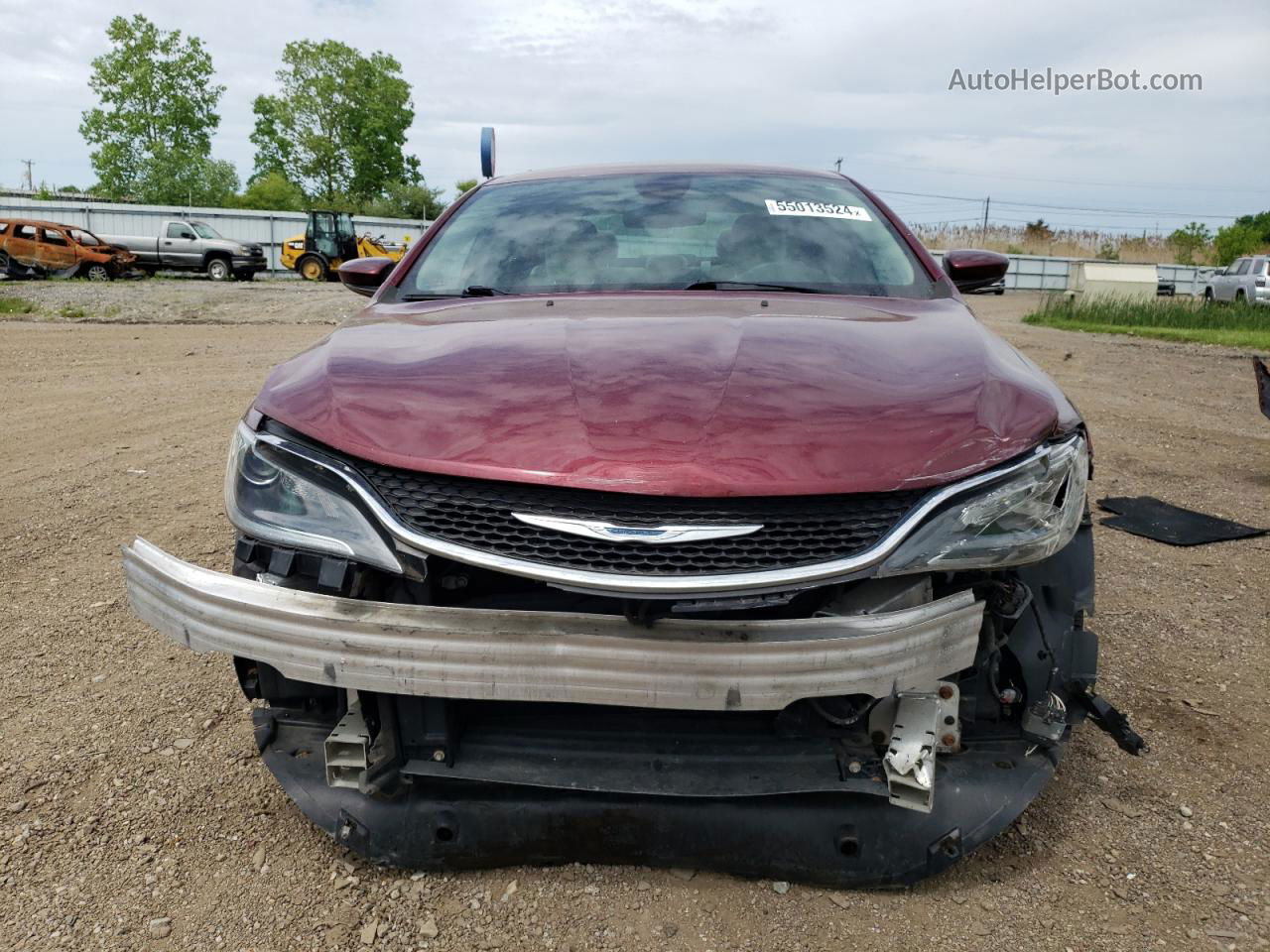 2015 Chrysler 200 Limited Maroon vin: 1C3CCCAB3FN679526