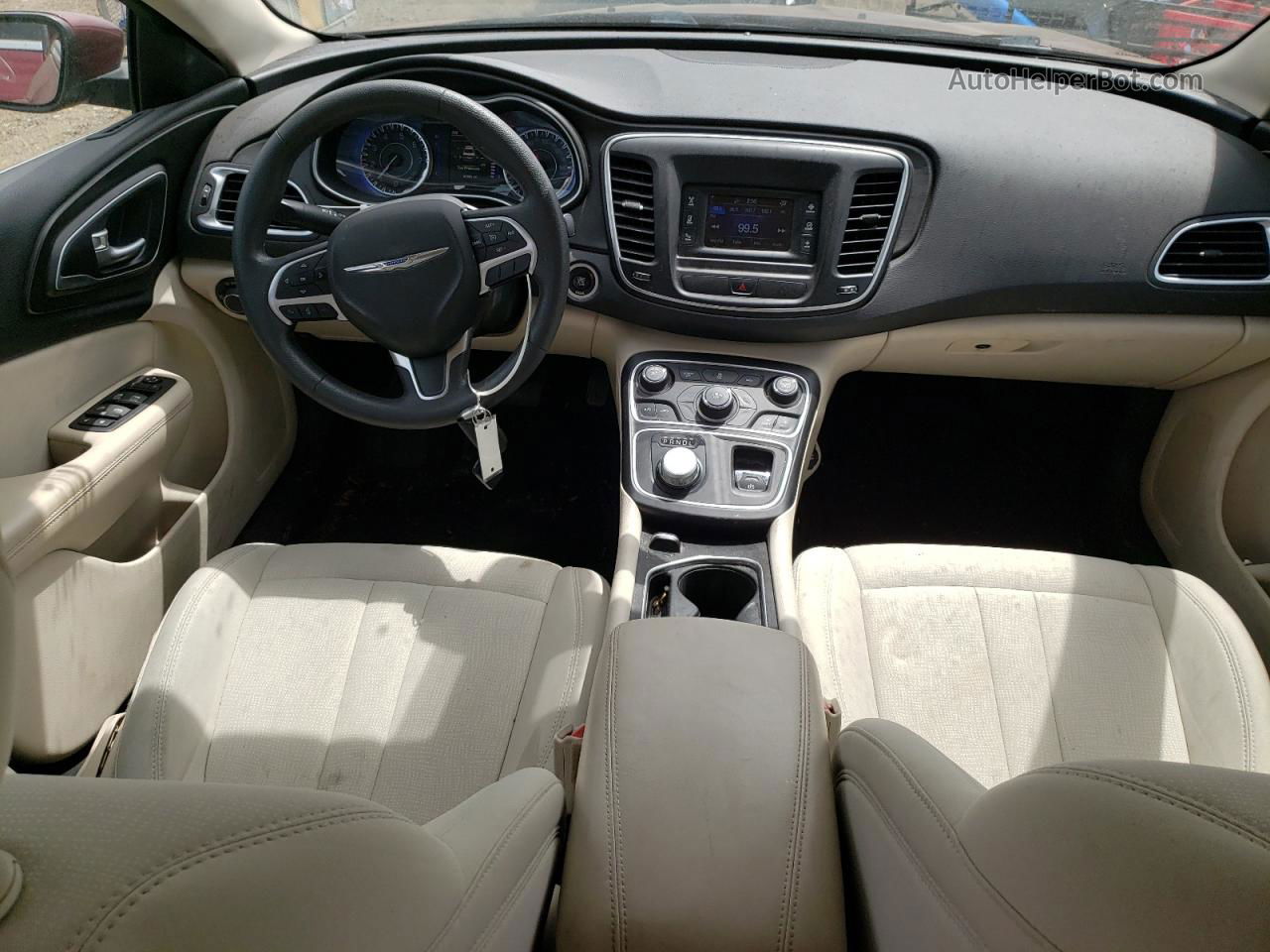 2015 Chrysler 200 Limited Темно-бордовый vin: 1C3CCCAB3FN679526