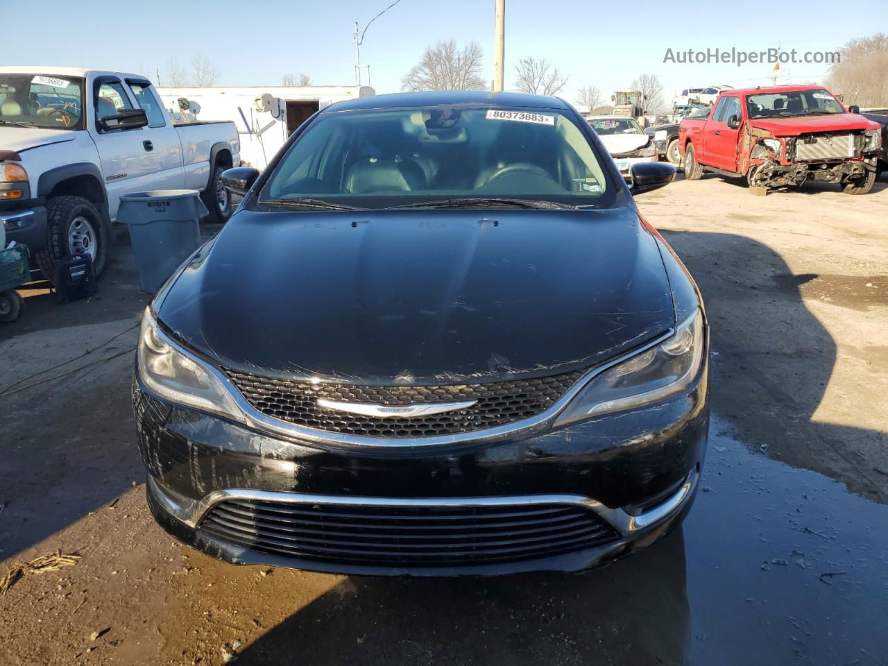 2015 Chrysler 200 Limited Black vin: 1C3CCCAB3FN693779