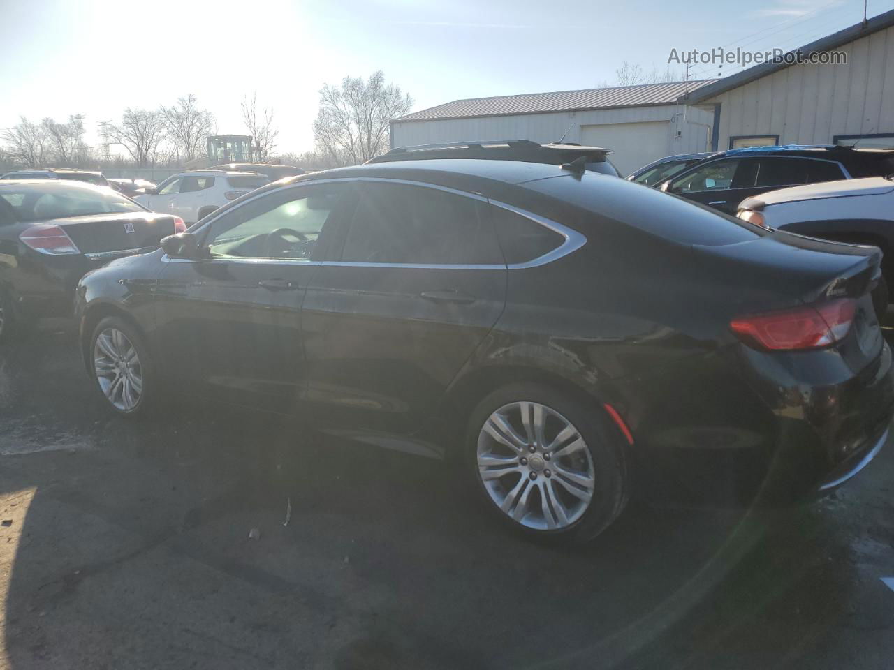 2015 Chrysler 200 Limited Black vin: 1C3CCCAB3FN693779