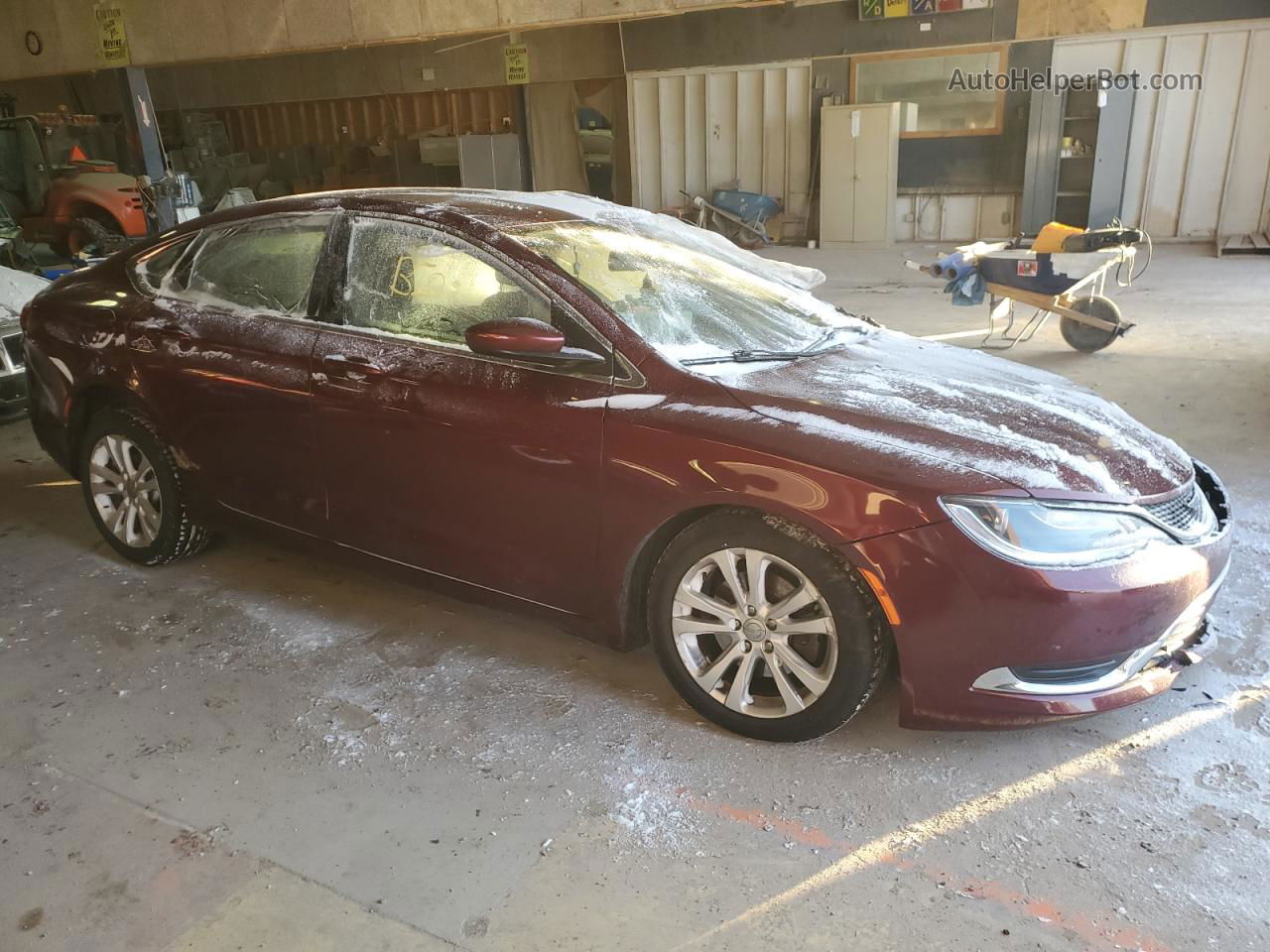 2015 Chrysler 200 Limited Burgundy vin: 1C3CCCAB3FN695368