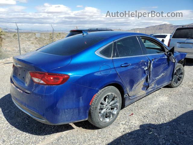 2015 Chrysler 200 Limited Blue vin: 1C3CCCAB3FN696844