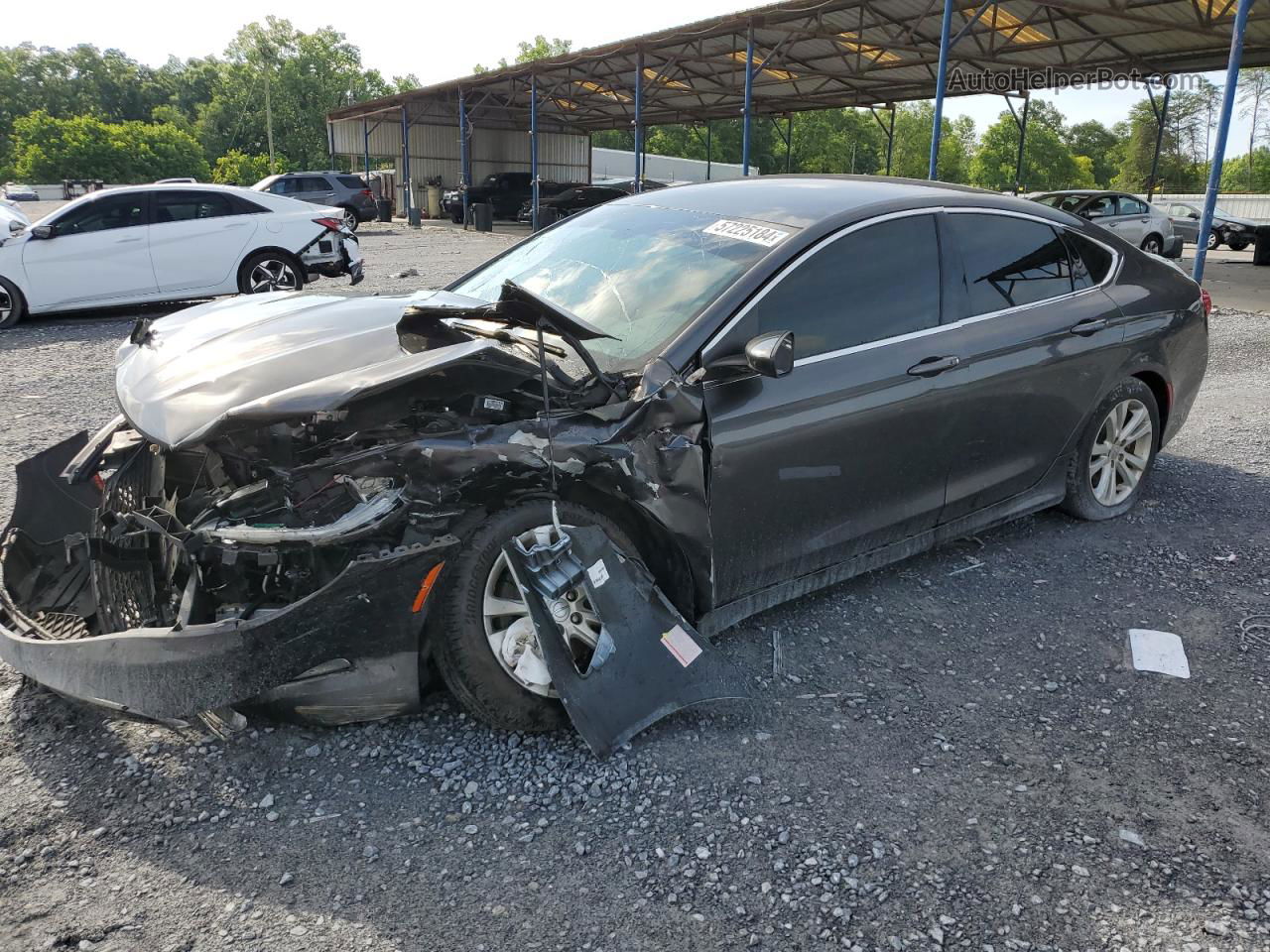 2015 Chrysler 200 Limited Gray vin: 1C3CCCAB3FN696925