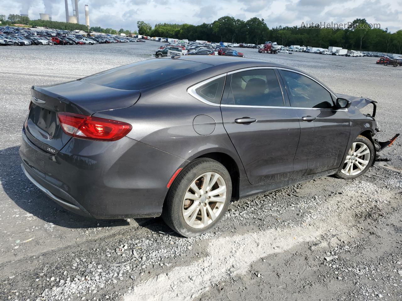 2015 Chrysler 200 Limited Gray vin: 1C3CCCAB3FN696925