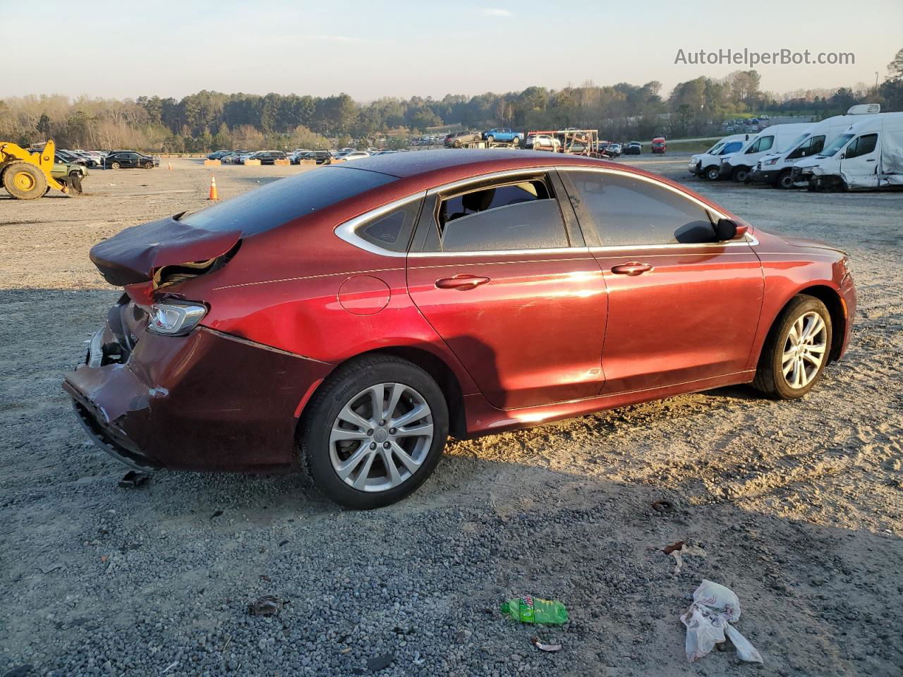 2015 Chrysler 200 Limited Maroon vin: 1C3CCCAB3FN701184