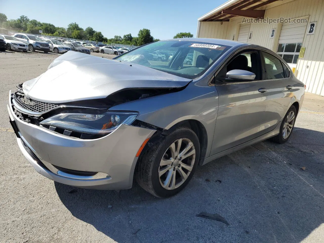 2015 Chrysler 200 Limited Silver vin: 1C3CCCAB3FN703355