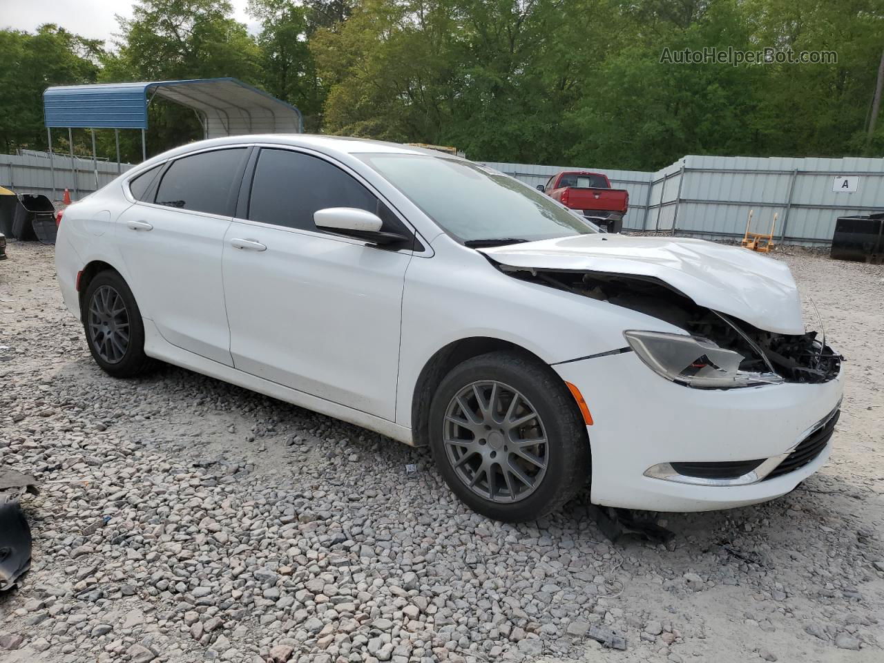 2015 Chrysler 200 Limited White vin: 1C3CCCAB3FN704103