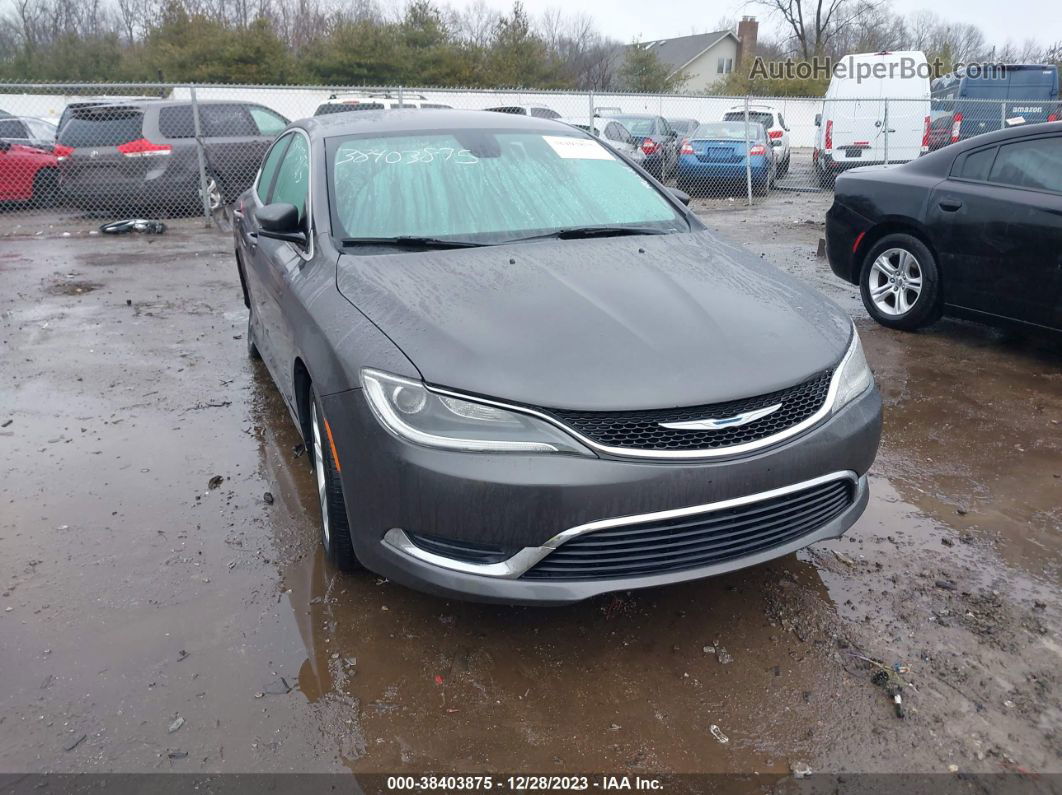 2015 Chrysler 200 Limited Gray vin: 1C3CCCAB3FN704778