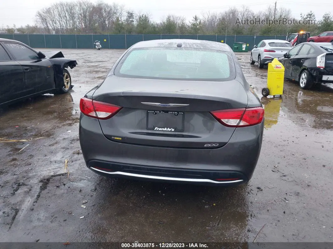 2015 Chrysler 200 Limited Gray vin: 1C3CCCAB3FN704778