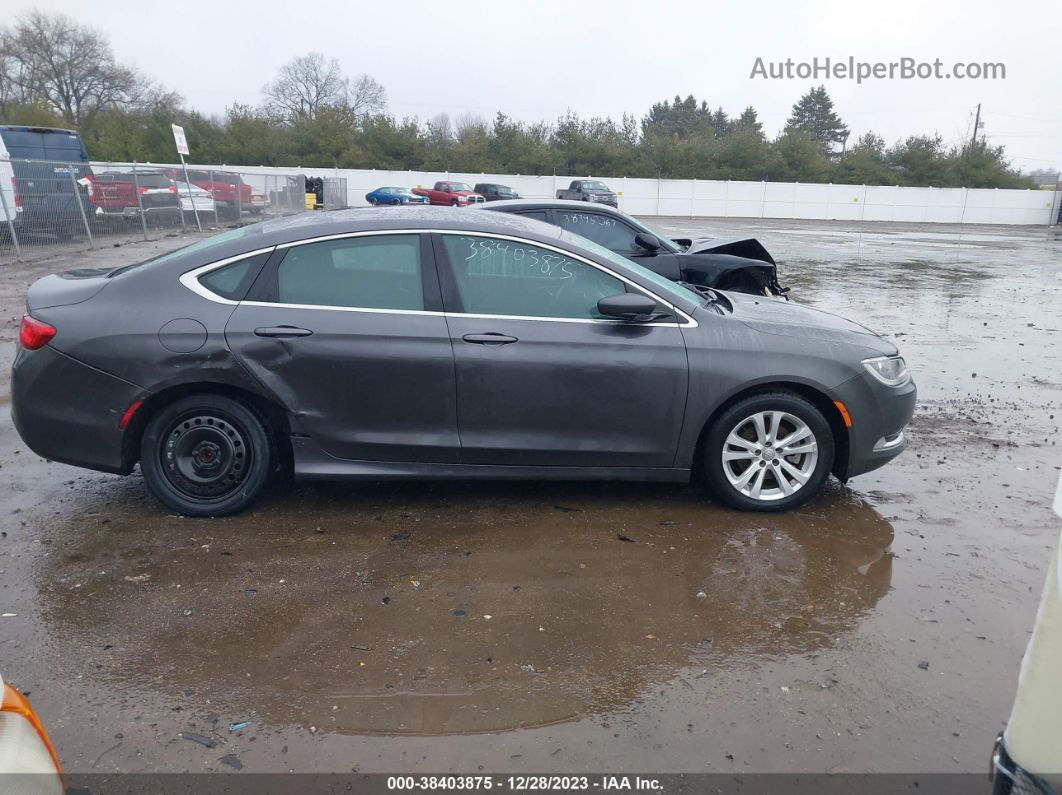 2015 Chrysler 200 Limited Gray vin: 1C3CCCAB3FN704778