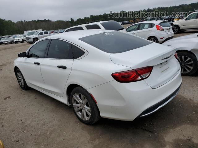 2015 Chrysler 200 Limited White vin: 1C3CCCAB3FN710757