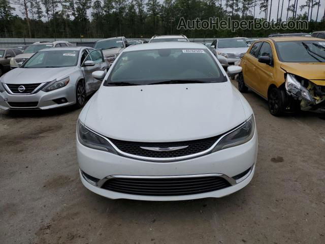 2015 Chrysler 200 Limited White vin: 1C3CCCAB3FN710757