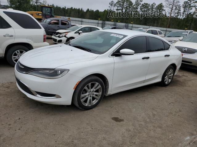 2015 Chrysler 200 Limited White vin: 1C3CCCAB3FN710757