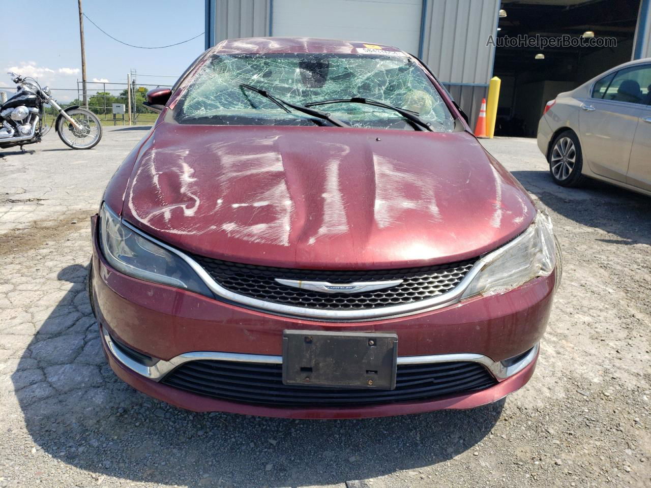 2015 Chrysler 200 Limited Maroon vin: 1C3CCCAB3FN717014