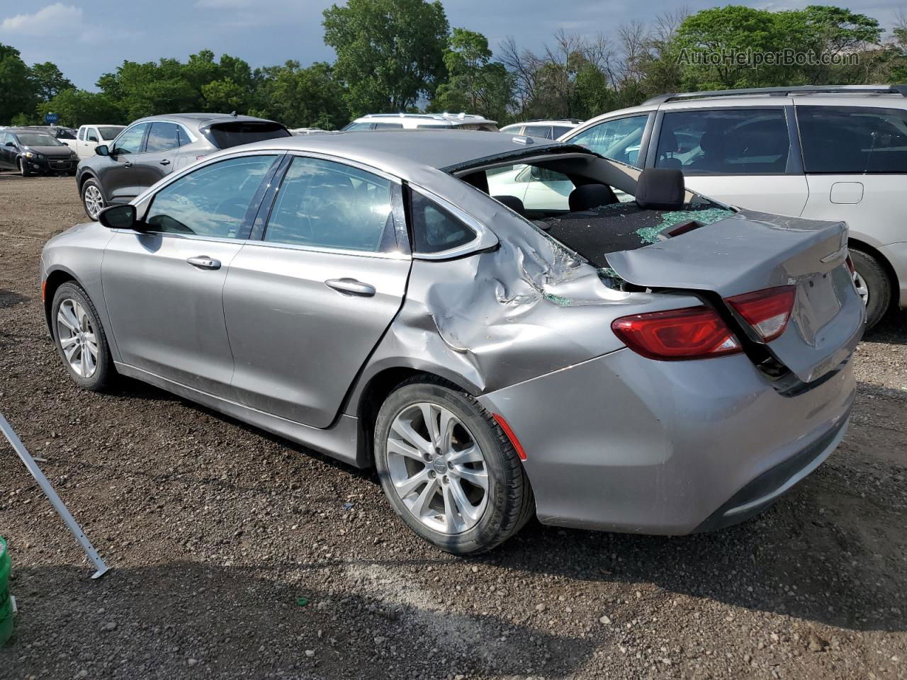 2015 Chrysler 200 Limited Silver vin: 1C3CCCAB3FN728241