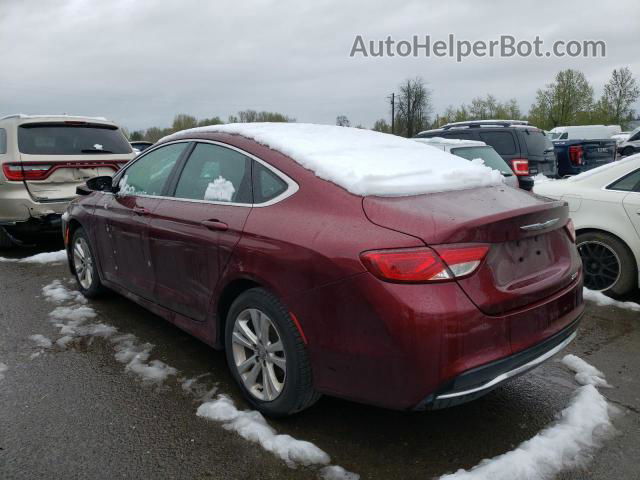 2015 Chrysler 200 Limited Red vin: 1C3CCCAB3FN740924