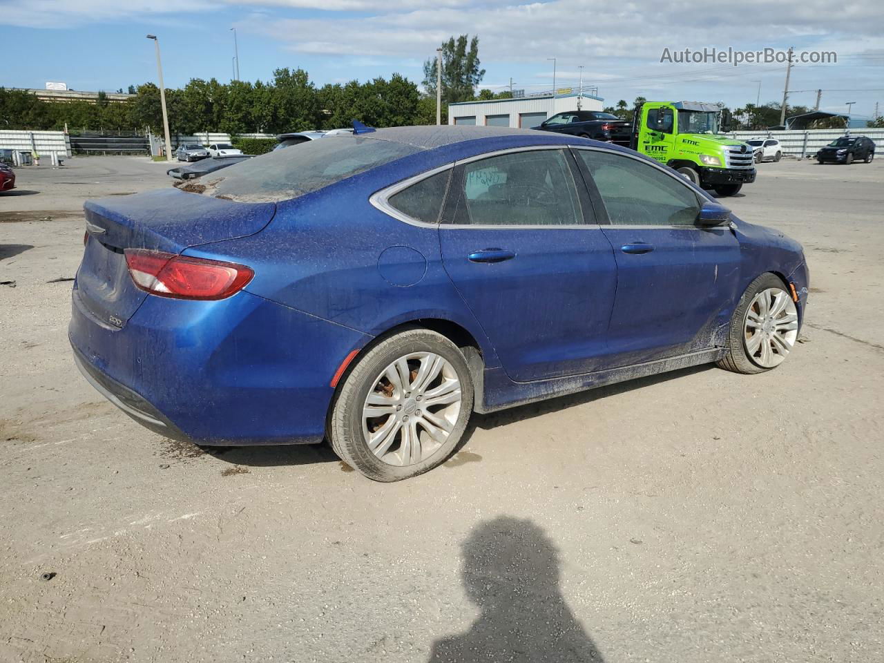 2015 Chrysler 200 Limited Blue vin: 1C3CCCAB3FN751194