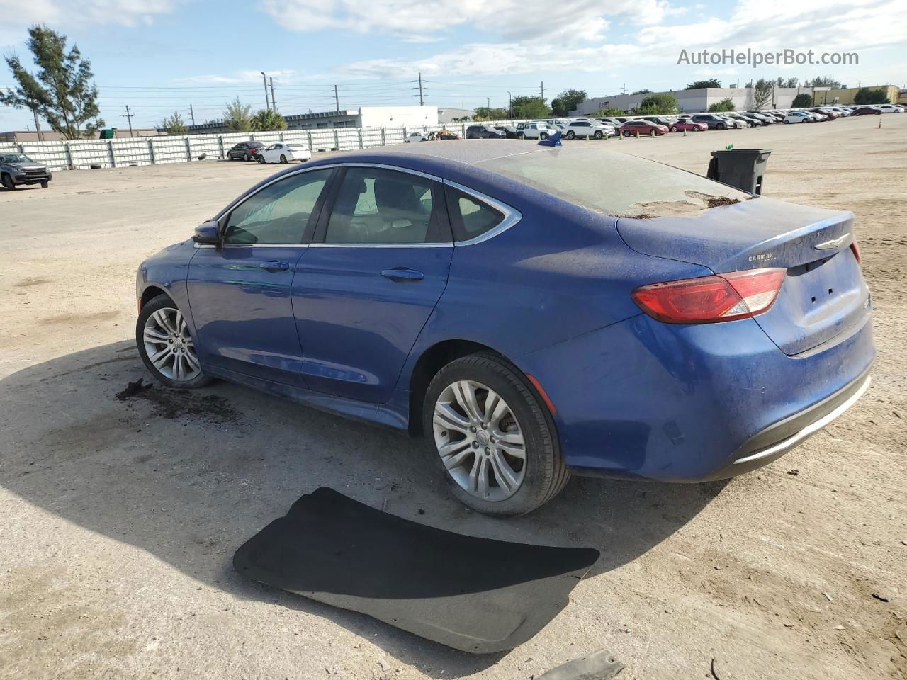 2015 Chrysler 200 Limited Blue vin: 1C3CCCAB3FN751194