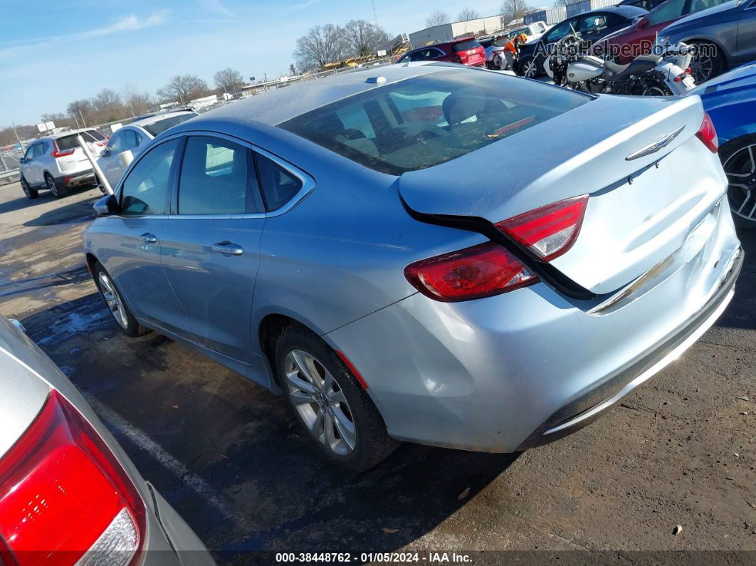 2015 Chrysler 200 Limited Blue vin: 1C3CCCAB3FN759473