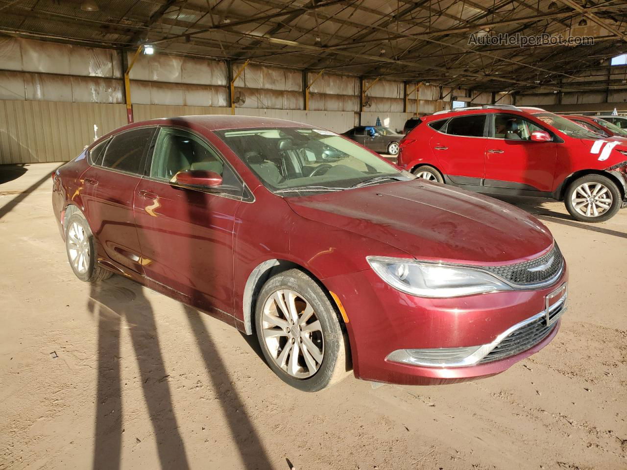 2016 Chrysler 200 Limited Бордовый vin: 1C3CCCAB3GN104232