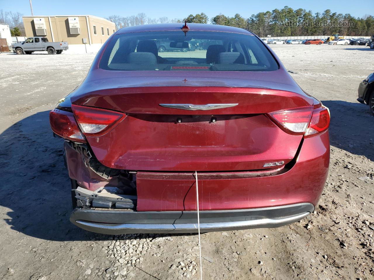 2016 Chrysler 200 Limited Burgundy vin: 1C3CCCAB3GN104456