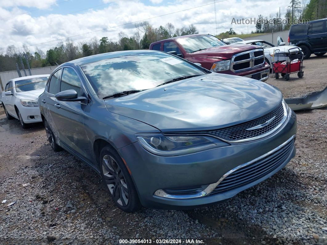 2016 Chrysler 200 Limited Gray vin: 1C3CCCAB3GN109429