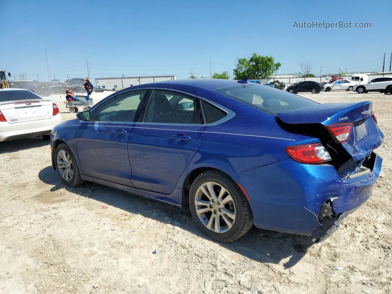 2016 Chrysler 200 Limited Синий vin: 1C3CCCAB3GN129857