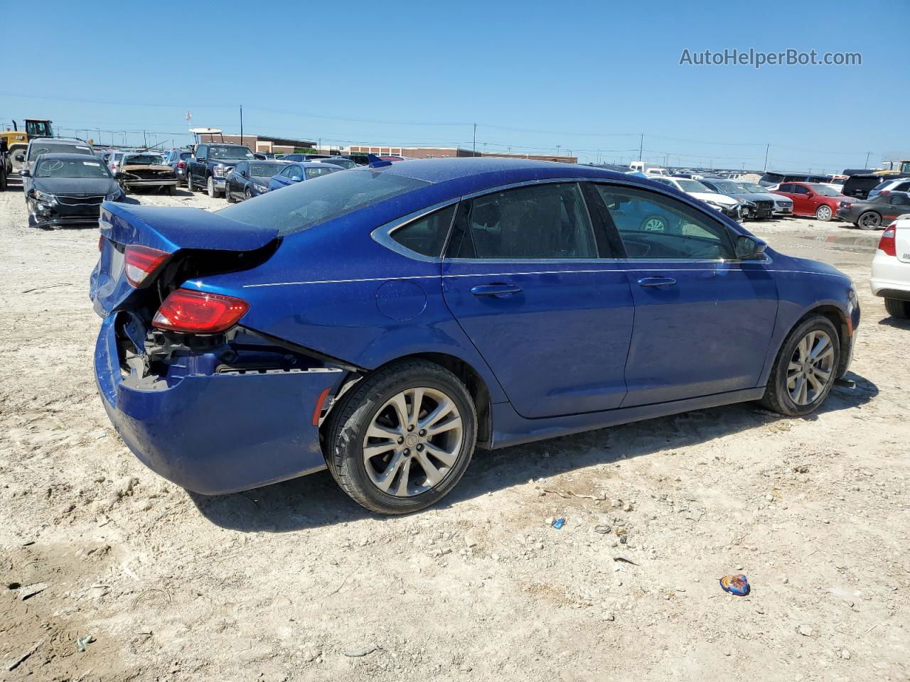 2016 Chrysler 200 Limited Blue vin: 1C3CCCAB3GN129857