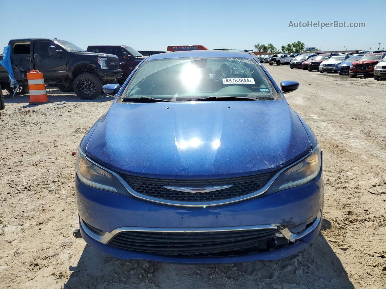 2016 Chrysler 200 Limited Синий vin: 1C3CCCAB3GN129857