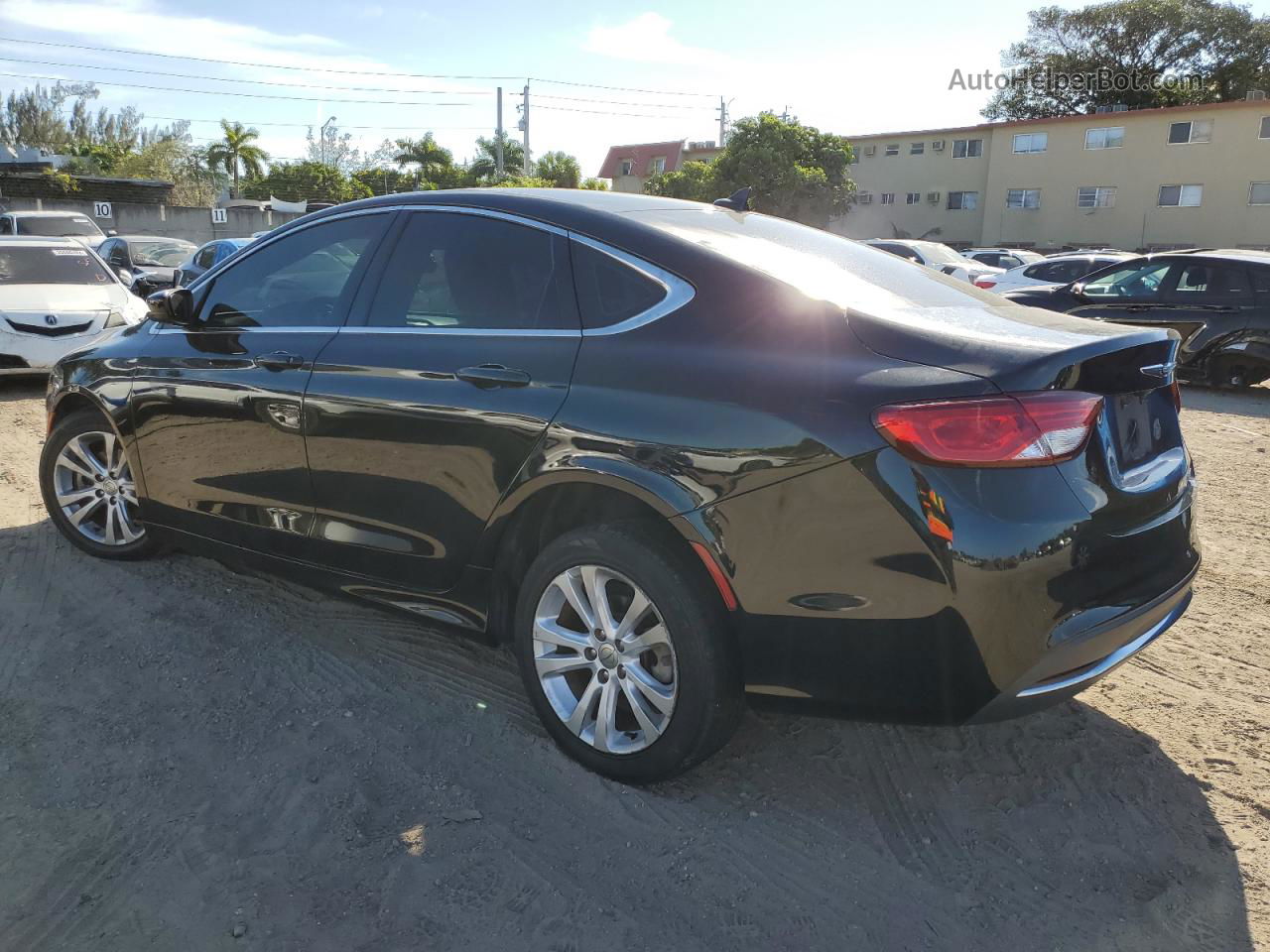 2016 Chrysler 200 Limited Black vin: 1C3CCCAB3GN133701