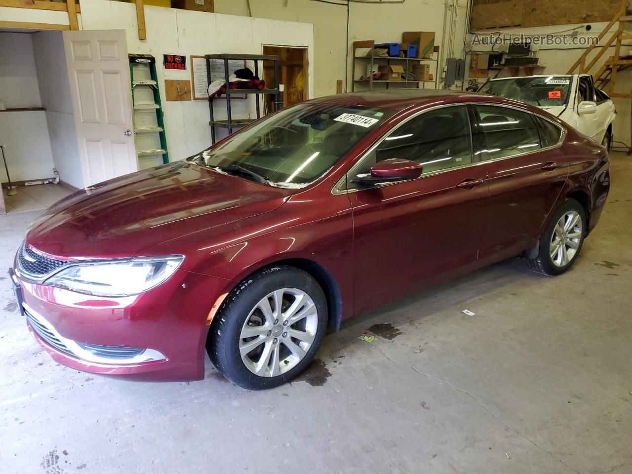 2016 Chrysler 200 Limited Burgundy vin: 1C3CCCAB3GN149297