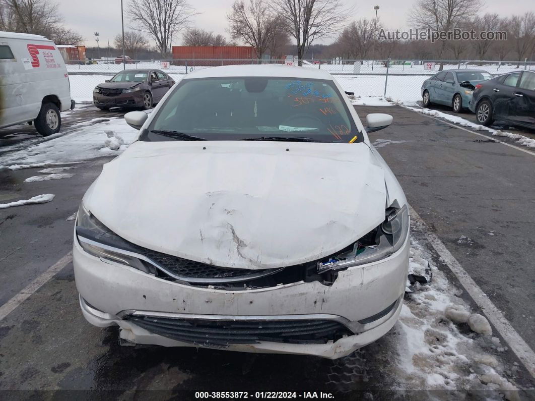 2016 Chrysler 200 Limited White vin: 1C3CCCAB3GN154015