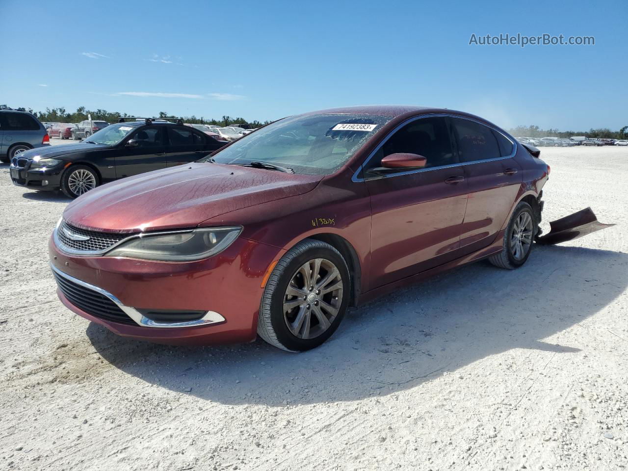 2016 Chrysler 200 Limited Brown vin: 1C3CCCAB3GN159506