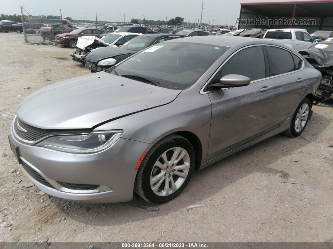 2016 Chrysler 200 Limited Серебряный vin: 1C3CCCAB3GN166472