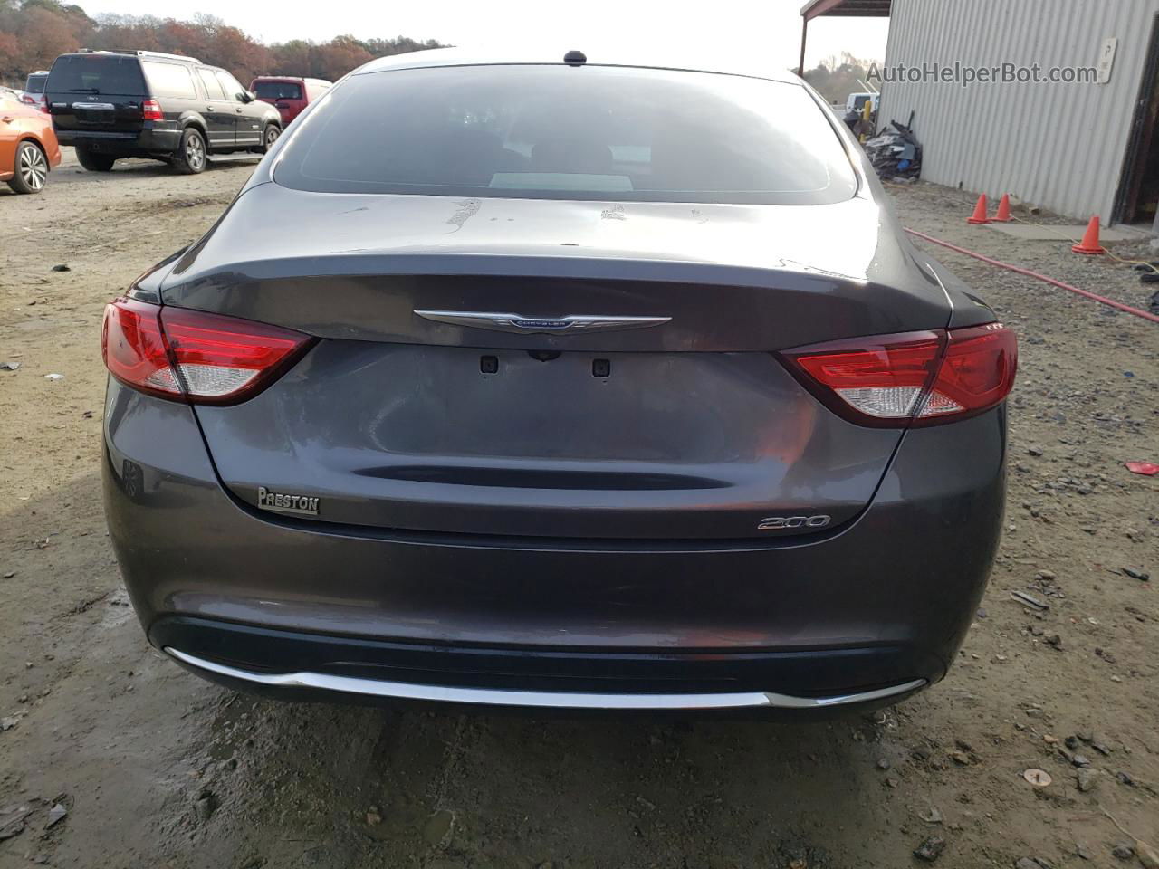 2016 Chrysler 200 Limited Серый vin: 1C3CCCAB3GN170442