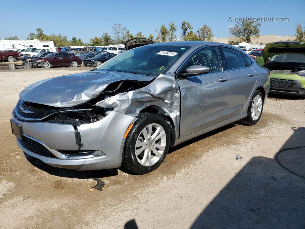 2016 Chrysler 200 Limited Silver vin: 1C3CCCAB3GN185717