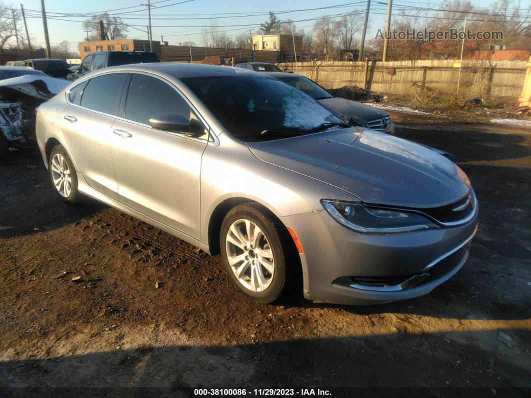 2016 Chrysler 200 Limited Platinum Серый vin: 1C3CCCAB3GN192702